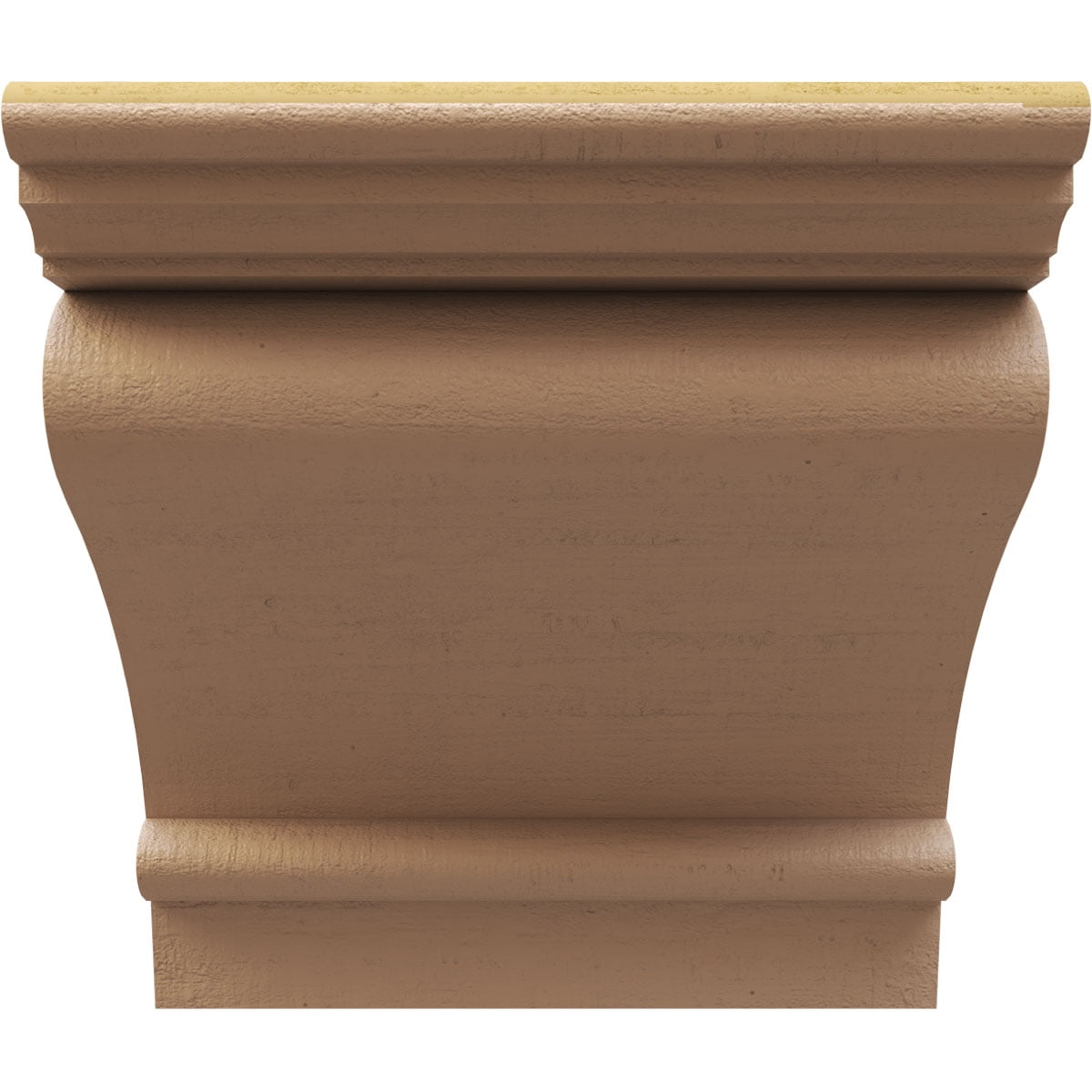 8"W x 8"D x 8"H Wide Mayflower Rough Cedar Woodgrain TimberThane Corbel, Primed Tan