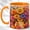 Orange, variant on Daisy Watering Can Coffee Mug, Garden Floral Mug, Ceramic 11 oz