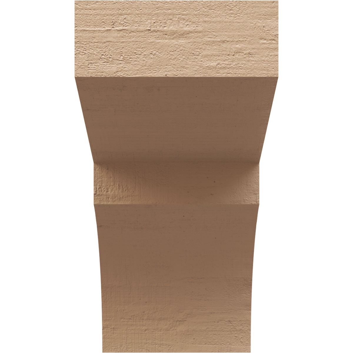 4"W x 8"D x 8"H Classic Monterey Rough Cedar Woodgrain TimberThane Corbel, Primed Tan