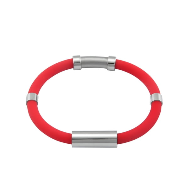 Guardurnaity inalámbrica para adultos, antiestática de iones negativos de silicona, resistente al agua, antideslizante, brazalete de vestir Ropa, zapatos y accesorios Miscelánea macho rojo