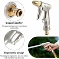 thumbnail image 3 of Pistola de riego de metal, pulverizador de pistola de agua de alta presión, pistola de agua de jardín de alta resistencia, para lavado de automóviles, riego de plantas, ducha para mascotas, corto, 3 of 5