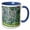 Blue/White, variant on 3drose, Lilac Flowers Behind the Fountain. Impressionism of the First Water, 11oz Magic Transforming Mug