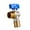 Blue, variant on Ywmsfl Hot/Cold Water Shut Off Valves 1/2inch Turn Angle Stop Valves Plumbing Fitting