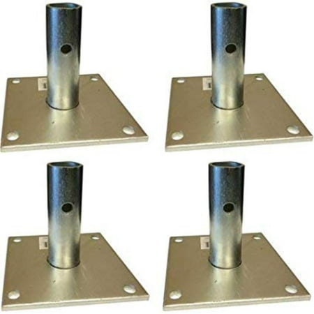Pro Scaffolding Set - Pro Series Steel Scaffold Base Plate (Set of 4) By Buffalo Tools