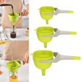 thumbnail image 4 of Silicone Collapsible Kitchen Funnel Set - 3 Sizes, Stain and Odor Resistant, Portable, Ideal for Liquid and Powder Transfer, 4 of 9