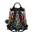 thumbnail image 2 of FORMRS Women's Travel Backpack Purse Anti-Theft Hidden Pockets Casual Shoulder Bag, Orange Colorful Flowers, 2 of 7