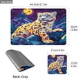 thumbnail image 4 of Wobogo Full Moon Snow Leopard Placemats Coasters Set of 2 Heat-resistant Non-slip Easy to Clean Square Dinner Plate Mat, 4 of 8
