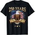 thumbnail image 2 of 100% Cotton Eagle and Flag 250 Years 1776-2026 250th Birthday Bootleg T-Shirt, 2 of 5