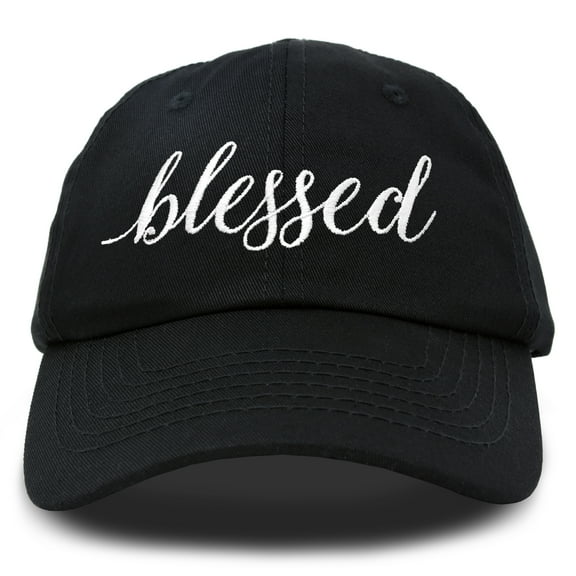 DALIX Blessed Women's Baseball Cap Soft Cotton Hat Black