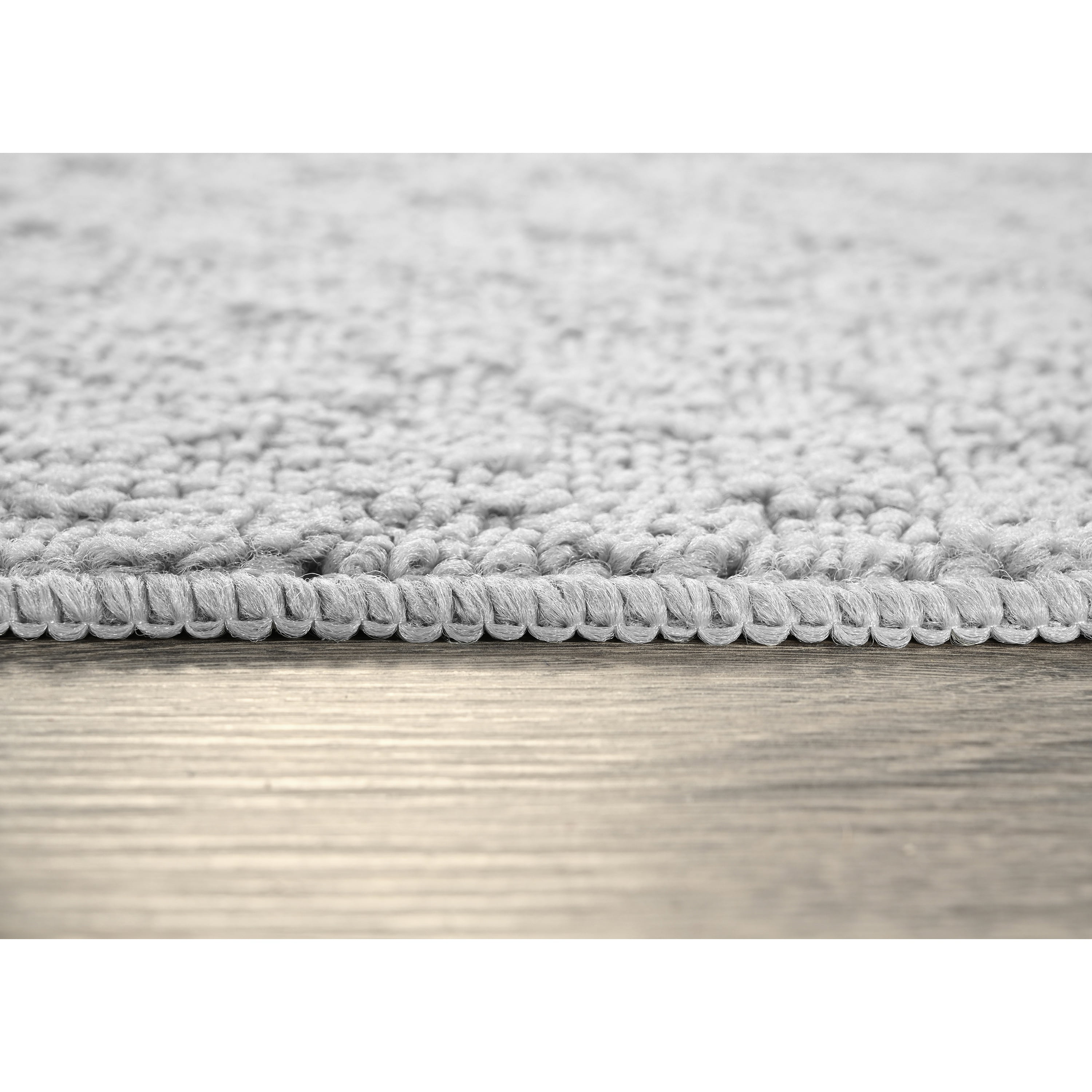 Garland Rug Town Square Indoor Rug Set, 3 Piece (2'x5',3'x4', 5'x7') Silver