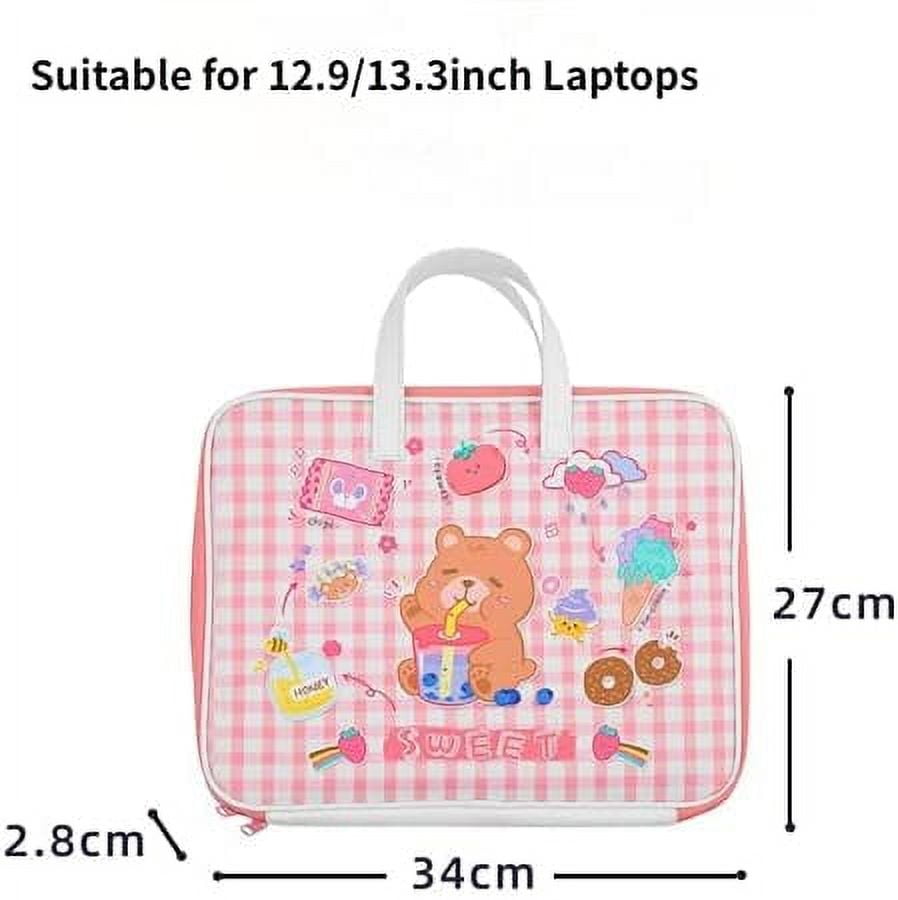 Cute Pig Laptop Sleeves 12 Inch, Pink Faux Leather Cover Case for Women  Girls, Compatible with MacBo…See more Cute Pig Laptop Sleeves 12 Inch, Pink