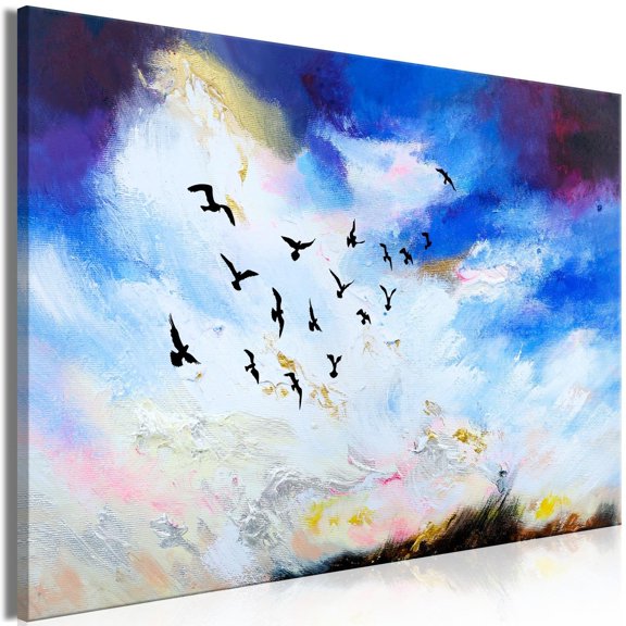 Tiptophomedecor Abstract Canvas Wall Art - Autumn Is Coming - Stretched & Framed Ready To Hang Art