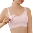thumbnail image 3 of OVAFBAU Maternity Nursing Bras for Breastfeeding Wirefree Push Up Breathable Jelly Strip Daily Nursing Maternity Underwears, 3 of 7