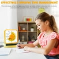 thumbnail image 4 of Secura 7.5-Inch Fruit Visual Timer for Kids, 60-Minute Countdown Timer for Classroom or Kitchen, Durable Mechanical Timer Clock with Magnetic Backing (Orange), 4 of 7