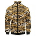 thumbnail image 4 of Nueva chaqueta con cremallera y estampado 3D de estilo barroco dorado de lujo para hombre y mujer, chaqueta de moda, ropa de gran tamaño, camisetas de béisbol Harajuku para parejas, 4 of 5