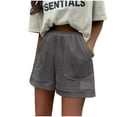 thumbnail image 1 of LOVZFMLL Pantalon Grand Polyvalent Décontracté pour Femmes Shorts Amples Gris TG, 1 of 5