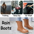 thumbnail image 5 of AUXDIQ Wellington Boots Women Mid-calf Wellies Waterproof Rain Boots Outdoor Garden Shoes, 5 of 6