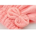 1Pc Microfiber Hair Drying Towels Head Wrap with Bow-Knot Shower Cap ...
