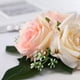 thumbnail image 3 of Inteprter 2 piezas de decoración de pastel de boda, decoración de flores rosas artificiales, artesanía de planta de simulación para adorno de Kits de decoración para fiestas cuatro flores, 3 of 6