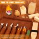 thumbnail image 2 of Kit de tallado en madera K KERNOWO de 24 piezas con bolsa de almacenamiento y plantillas, 2 of 7