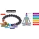 thumbnail image 2 of Pulseras de cuentas de roca volcánica natural (2 piezas), elásticas, con piedras preciosas y cuentas de aleación. Juego de pulseras multicapa., 2 of 4