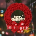 thumbnail image 6 of Christmas Wreath Decoration Garland Ornament Hanging Door Wreath for Christmas, Indoors, Holidays, Fireplace , Red 37cm, 6 of 10