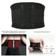 thumbnail image 5 of Cinturón de protección de cintura lumbar lumbar de nailon transpirable para aliviar el dolor deportivo M negro, 5 of 13
