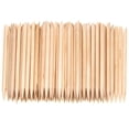 thumbnail image 4 of opvise 100 Pcs Nail Art Cuticle Pusher Remover Orange Wood Stick Pedicure Manicure Tool, 4 of 6