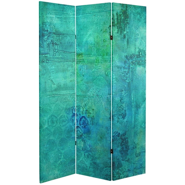6 ft. Tall Double Sided Water Bird Canvas Room Divider ...