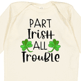thumbnail image 4 of Inktastic Part Irish All Trouble St. Patrick's Day with Green Clovers Boys or Girls Long Sleeve Baby Bodysuit, 4 of 5