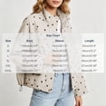 thumbnail image 3 of Maqroz Womens Polka Dot Jackets Long Sleeve Full Zip Up Stand Collar Coat Lightweight Fall Casual Daily Fashion Windbreaker Outerwear with Pockets, 3 of 7