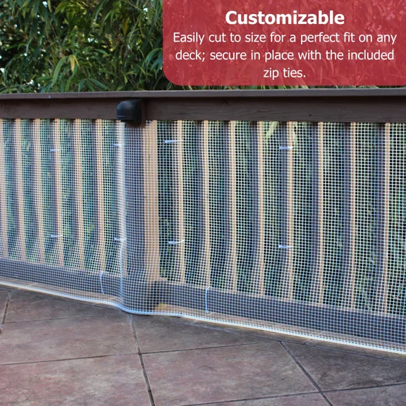 Cardinal Gates Deck Shield Heavy Duty deck Netting 15' Natural