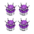 thumbnail image 4 of Soupape de Tige de Roue, Couvercles de Soupape de Roue Universels Résistants à l'Usure 4 Pièces pour les Voitures Camions Vélos Violet, 4 of 8