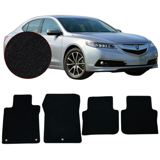 Compatible with 15-17 Acura TLX OE Factory Style Black Nylon Carpet Car ...