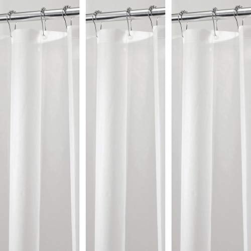 Mdesign Plastic Waterproof Mold Mildew Resistant Peva Shower Curtain Liner For Bathroom Showers And Bathtubs No Odor 3 Gauge 72 Inches X Pack Clear Com Peva Shower Curtain Liner, How Do Hotels Keep Shower Curtains Clean