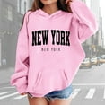 thumbnail image 2 of Byoo Big Girl's Casual Hoodie Letter Print Soft Pullover Hooded Sweatshirt with Pocket, 2 of 4