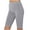 Gray, variant on XMMSWDLA Women's Knee Length Leggings-High Waisted Pants Biker Shorts Women Yoga Workout Exercise Short Casual Summer Gray Yoga Shorts for Women