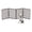 Brown, variant on Pet Gate - 3-Panel Foldable Dog & Cat 54x24 Indoor Gate for Doorways, Stairs & Hallways by PETMAKER (White)