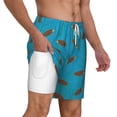 thumbnail image 3 of Goofa Sea Turtle Printed Men's Swim Trunks Board Shorts Quick Dry Mens Swimming Trunks with Compression Liner,Breathable Fit Hawaii Beach Shorts-Medium, 3 of 9