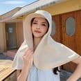 thumbnail image 4 of SikaFu Cross -Border Sunscreen Large Shawl Sun Hat Summer Hat -Free Anti -Ultraviolet Extended Cycling Neck Fisherman Hat Girl, 4 of 9
