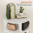 thumbnail image 6 of Glavbiku 360° Rotating Shoe Rack Tower,7-Tiers Shoe Organizer for Entryway,Spinning Storage,White, 6 of 10