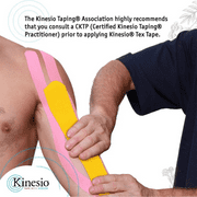 Kinesio Tex Gold Light Touch Kinesiology Tape: 2 in. x 16.5 ft. (Pastel Yellow)