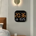 thumbnail image 4 of Youkk LED Wall Clock Unique Style Remote Control Digital Date Multiple Functions Electronic Table Clock Orange, 4 of 6
