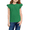 Green, variant on Girls Ruffle Short Sleeve Shirts Cute Summer Frill Neck Pleated Textured Blouse Tops