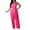 Red, variant on Womens Jumpsuits Dressy Women's Casual off Shoulder Smocked Solid Color Strapless Belted Wide Leg Jumpsuit Romper With Pockets Jumpsuit for Women(White,L)