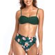 thumbnail image 4 of Traje de baño de mujer estampado de 2 piezas de bikini cómodo de cintura alta de color sólido estilo playa OAVQHLG3B Store  lin121212, 4 of 4