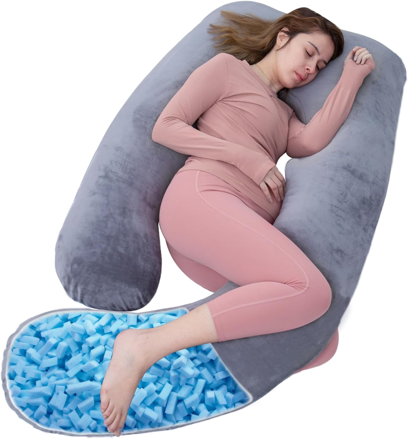 Tummynest Pregnancy Mattress, Tottlebee Pregnancy Pillow, Full