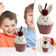 thumbnail image 1 of Dessert Rabbit Paper Cup Cake Doll Cake High Beauty Soft Cuddly Machine Washable Ideal for And, 1 of 8
