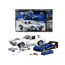 Mattel Brick Shop Hot Wheels Cadillac GTP & Corvette Bundle