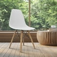 thumbnail image 6 of COSTWAY Set of 4 Mid Century Modern Style Dining Side Chair Wood Leg, 6 of 9